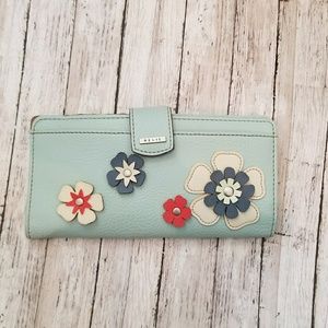 Relic blue floral wallet